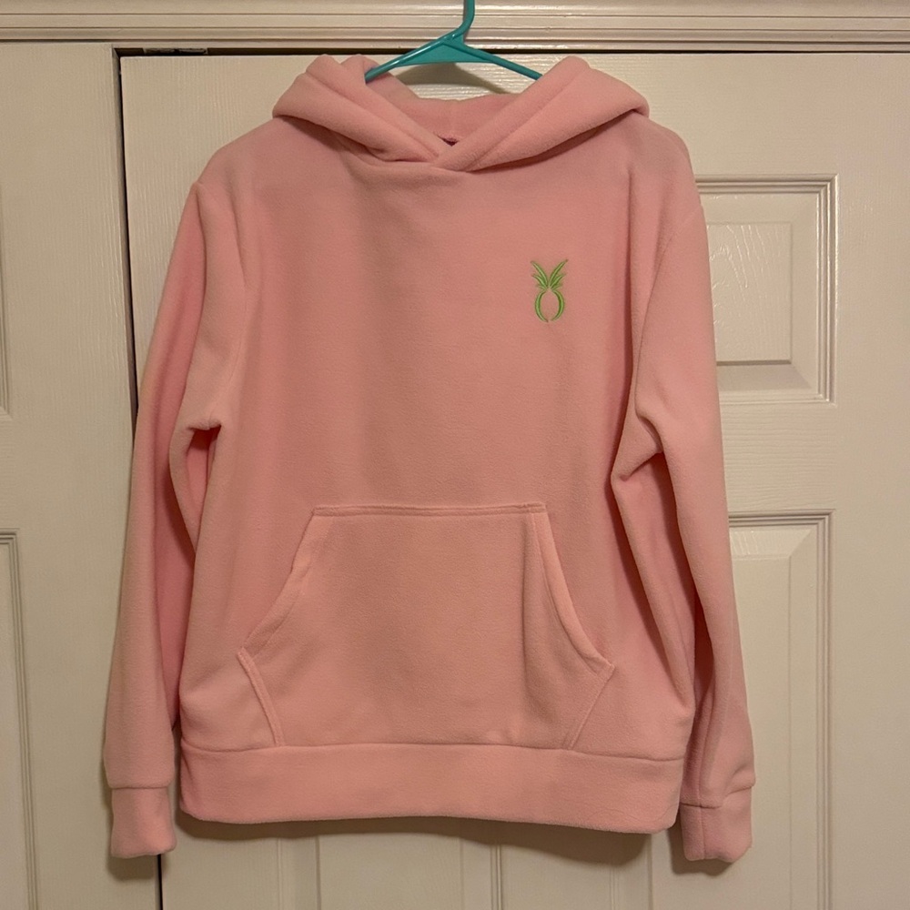 Dudley Stephens baby pink hoodie
